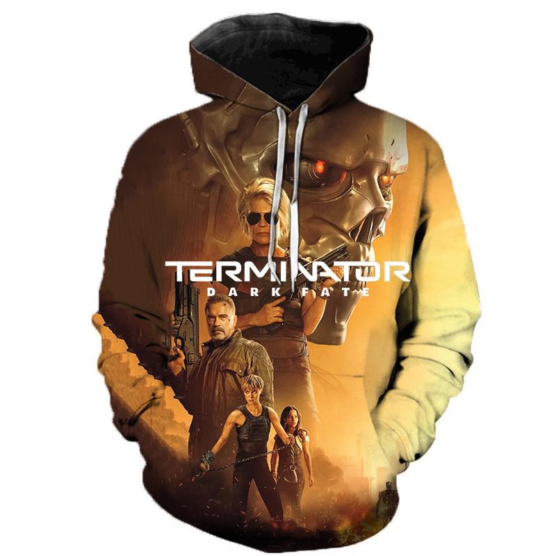 Terminator Movie 3D Print Hoodies Autumn Men Women Casual Fashion Hoodie Oversized Sweatshirts Pullovers Tracksuit Man Clothing