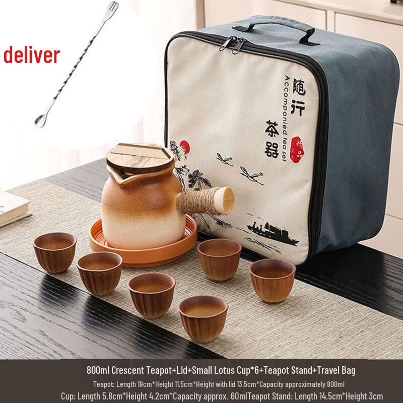 Ceramic Tea Pot & Cup Set for Stove-Side Brewing