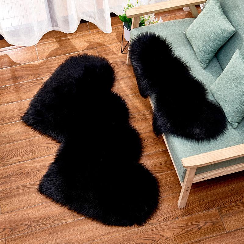 2024 Cute Heart Plush Carpet: European Style Floor Mat & Sofa Cushion