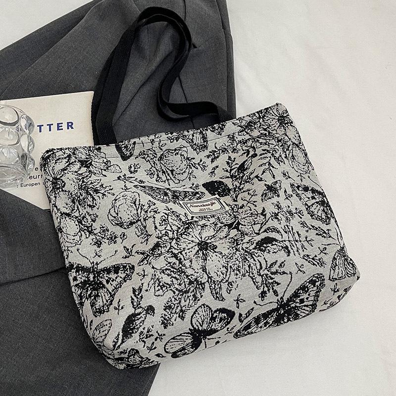 Versatile Canvas Shoulder Tote Bag for Women - Large Capacity, Ideal for Shopping & Commuting 2025