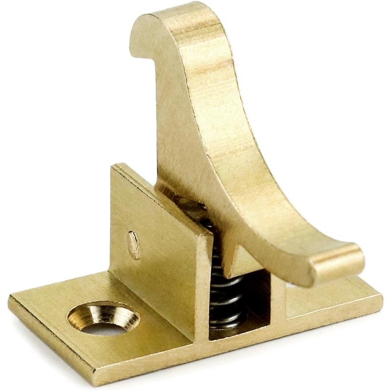 2er-Pack Messing Schwerlast-Winkelriegel Fenster - Schranktürriegel für Zuhause/Büro/Schranktüren & Fenstertüren, mit Befestigungsschrauben