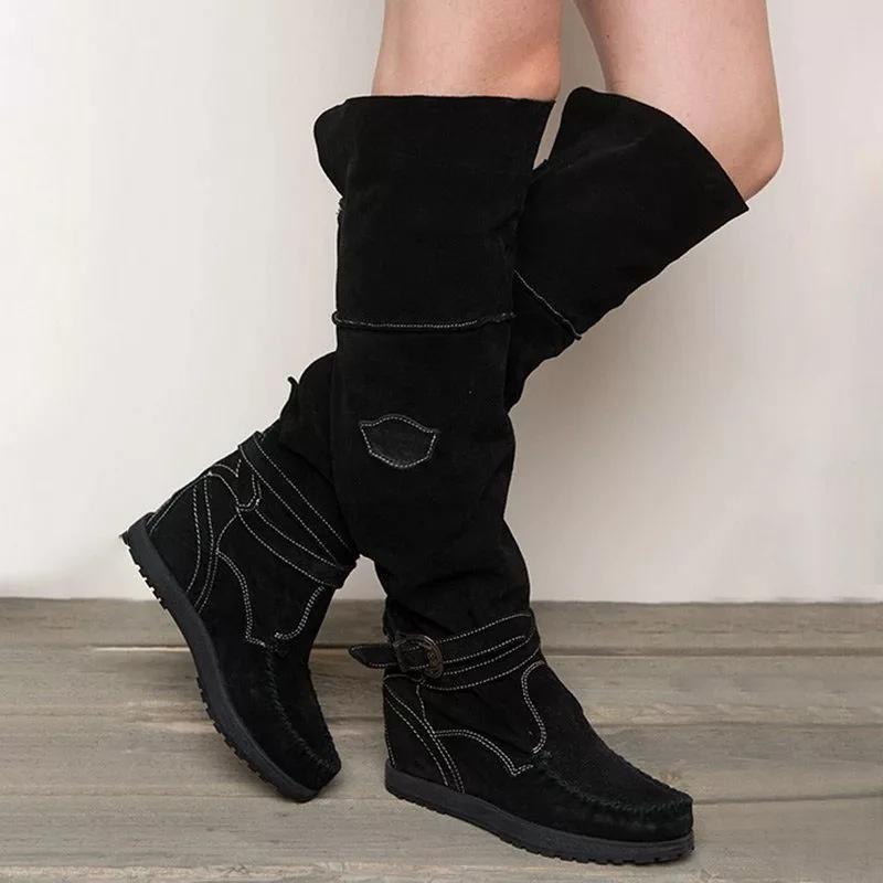 Mujeres Moda Botas Negras Mujeres Botas Altas Botas invierno sobre las Botas  de Rodilla Botas Botas Calzado comprar a buen precio — entrega gratuita,  reseñas reales con fotos — Joom