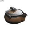Vintage Ceramic Teapot Hand Held Teapot Single Pot Tea Infuser Filter Pot Afternoon Tea Brewing Utensils Teas Making Tools