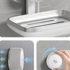 Waterproof Soap Storage Box Powerful Vacuum Suction Cup Soap Dish With Drain Holes Rust Proof Soap Holder For Bathroom And Toile