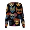 Women's Casual Long Sleeve Single Breasted Printed Dry- Top