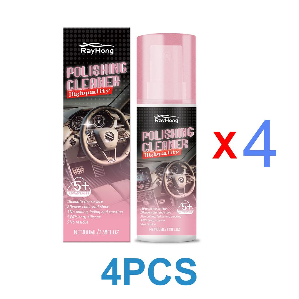 Auto Interior Polish Car Shine Cleaner Interior Detailer Spray Protective Color Fading Repair Automobile Care Detailing Spray For Leather Vinyl