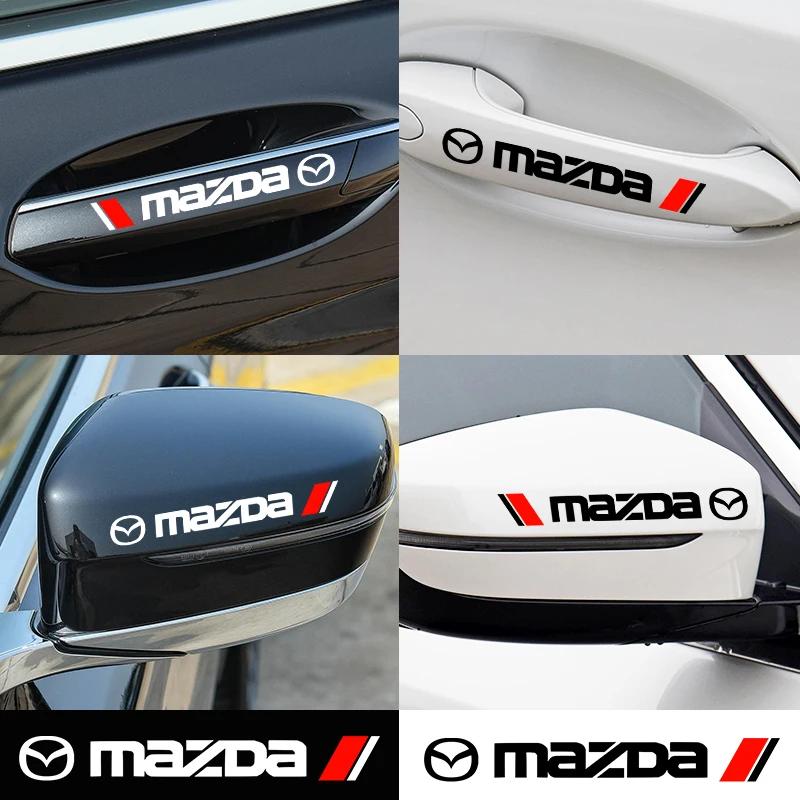 4 Pièces PVC Protège-Badge Poignée de Porte de Voiture Autocollant Essuie-Glace Pour Mazda 3 5 6 323 626 CX-3 CX-4 CX-5 CX-7 CX-9 Axela 6 RX8 7 MX3