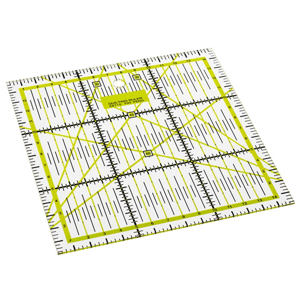 Sewing Patchwork Tailor Foot Aligned Ruler Quilting Grid Cutting DIY Craft 15cm