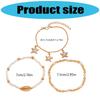 Bohemian Styles Shell Anklets Set with Starfish and Cowrie Charm Adjustable Beach Foot Jewelry for Women