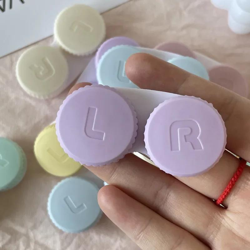 5/10pcs Random Color Contact Lenses Box Travel Holder Container Soaking Contact Lens Box Mini Contact Lenses Case Accessories