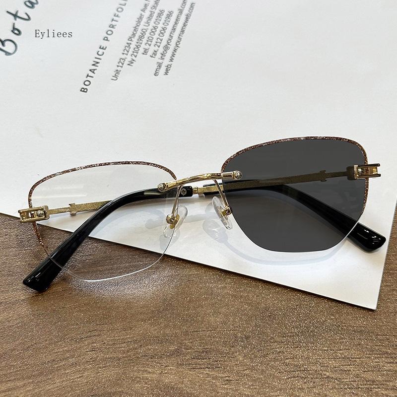 

3D Printed Frame Reading Glasses High Definition Sunglasses Presbyopia Latest Metal Oval Small Frame Far Sight Eyeglasses Gafas 1.5