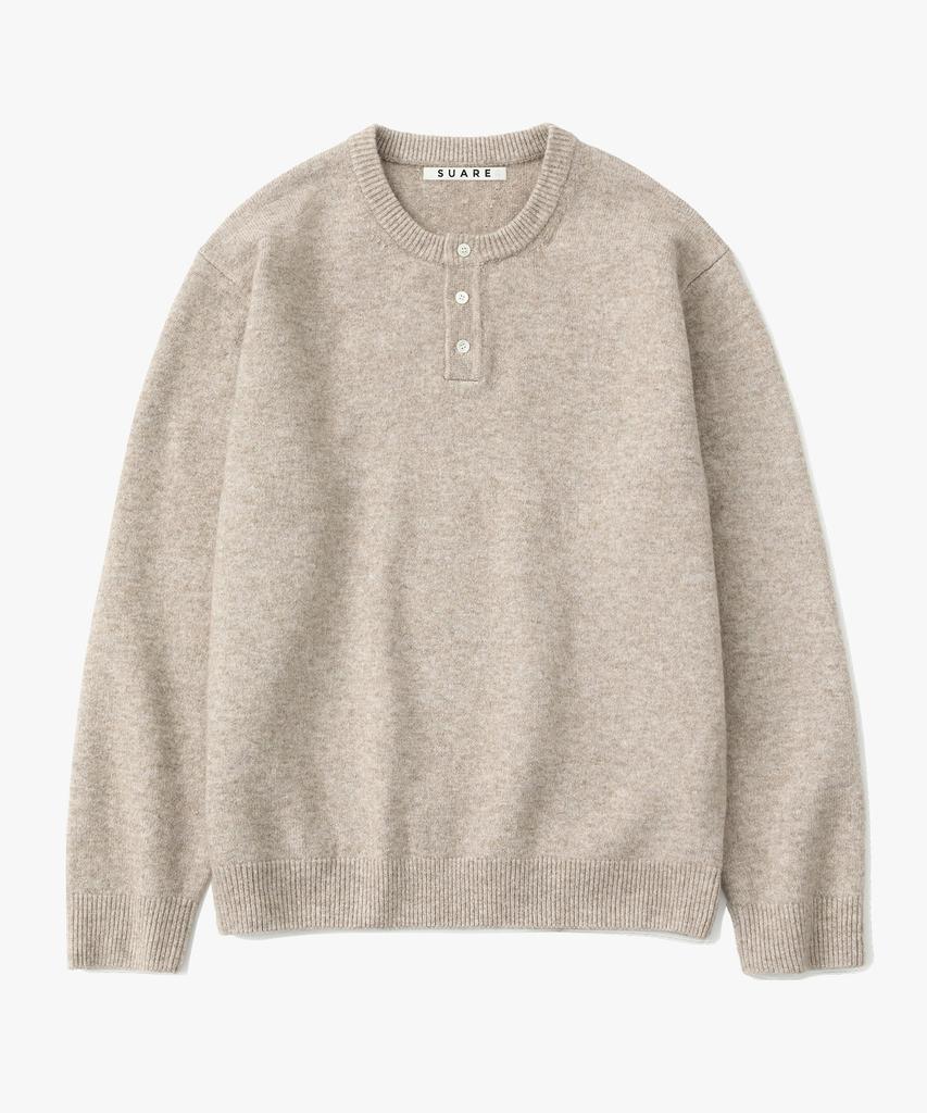 SUARE Daily Henley Neck Knit - 5 Colors