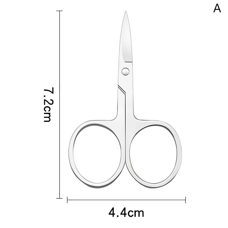 1Pcs Eyebrow Scissor Eyelash Trimmer Facial Hair Remover Stainless Steel Nail Cuticle Manicure Scissor Beauty Makeup Tool