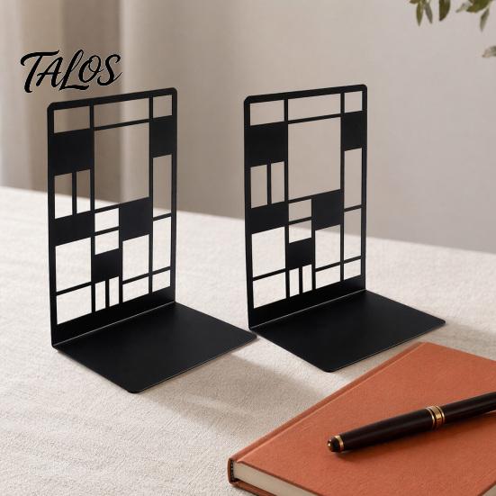 Tree Of Life Bookend 1 Pair of Decorative Bookends for Shelves, Heavy Duty Bookshelf L-shaped Organizer, Hollow Book Holder Stoppers Desk, Office