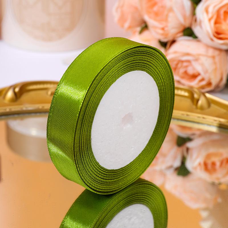 22meters/roll Wide 2cm Satin Ribbon Wedding Holiday Season Party Decor DIY Making Handmade Gift Wrapping Crafting Materials