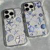 Seashell Starfish Pattern Phone Case For Google Pixel 10 9 8 7 8A 9A XL Pro 4G 5G Transparent Soft Silicone TPU Back Cover