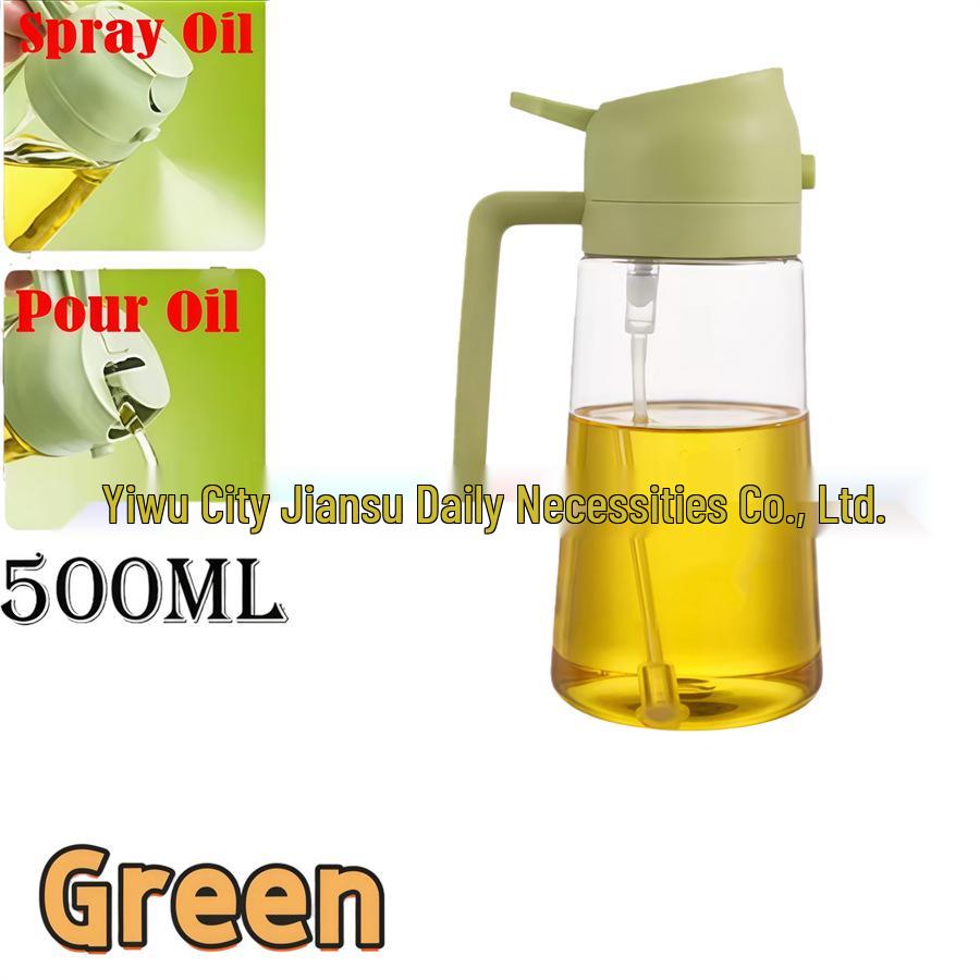 Dual-Use Glass Oil Spray Bottle for Kitchen