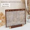 Walnut Wood Manicure Display Stand with Solid Base