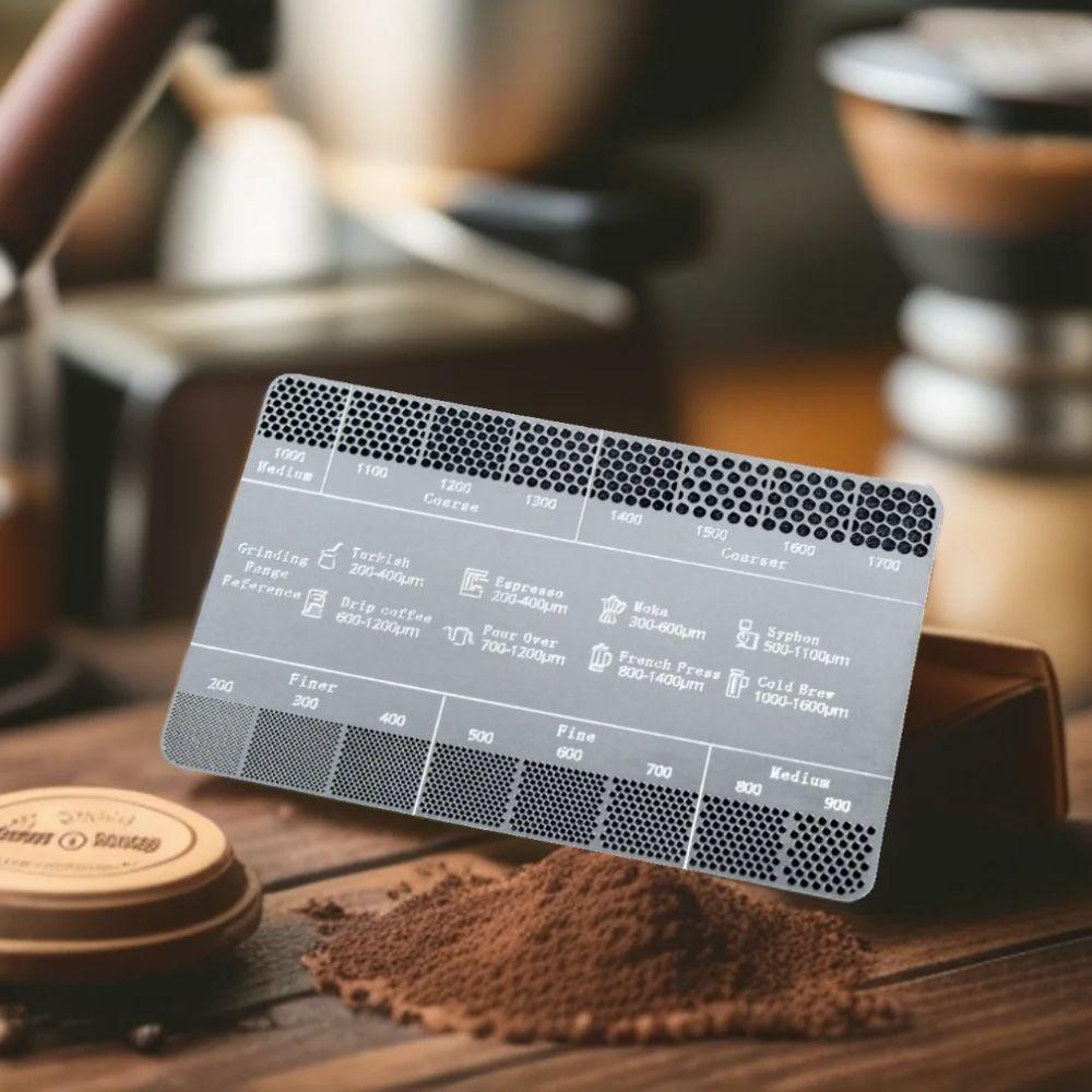 Serviceable Coffee Thickness Reference Card Thickness Comparison Ruler  Powder Grinding Comparison