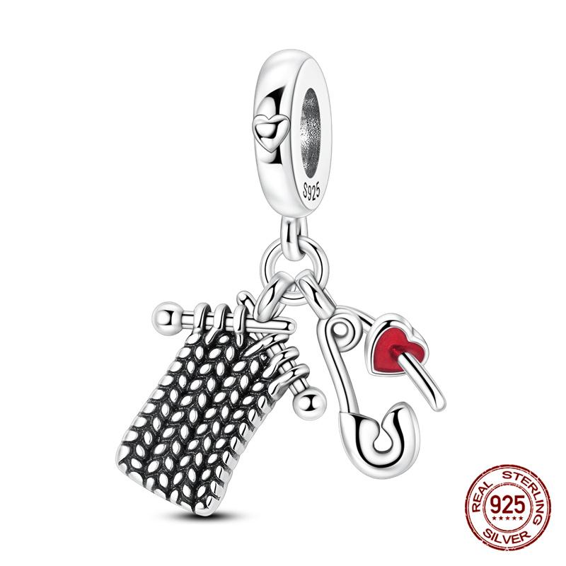 Original Charm Copper Three Colors Of Camellia Perfume Charm Beads Fit 3Mm Original Bracelet For Women Diy Fine Jewelry Gift