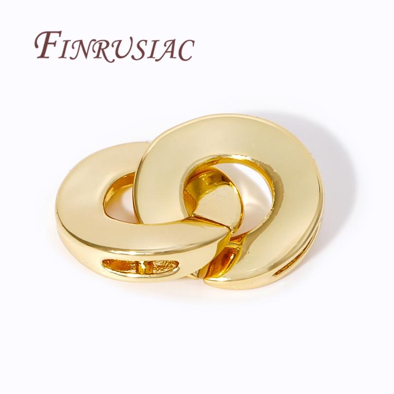 2/4Pcs 18K Gold Plated Necklace Clasp Connectors,Clasps For Jewelry,DIY Jewelry Making Supplies,Bracelets Accessories