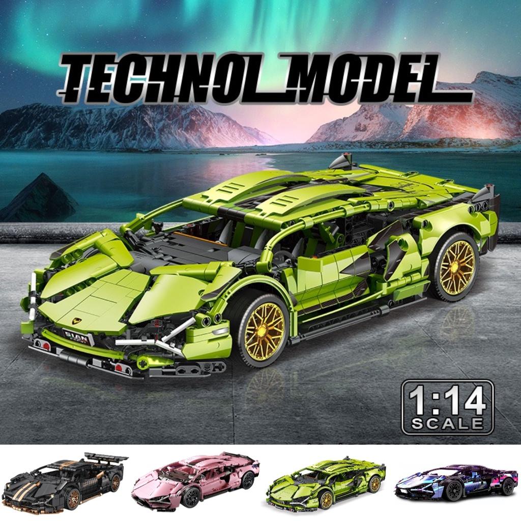 Highly Popular Cyberpunk Lamborghini Carriage Edition Lego Model Remote Control Car Toy