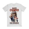 Alice Cooper Alice Per il Presidente ITIN Maglietta Unisex Cotone Pesante Tutte le Taglie Maglietta Unisex