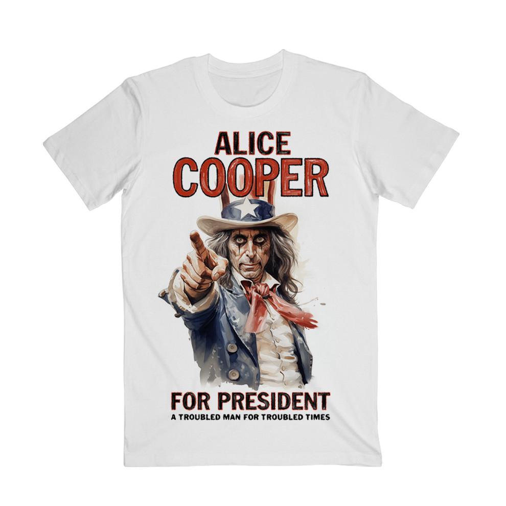 

Alice Cooper Alice For President ITIN T-Shirt Unisex Heavy Cotton All Size Unisex T-Shirt XL