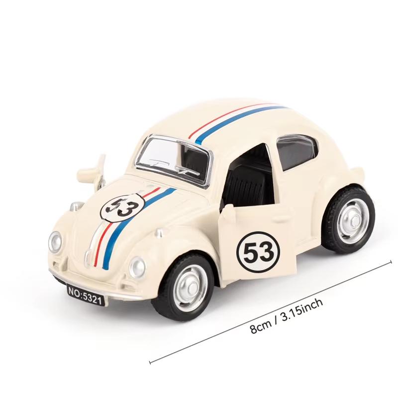 1:38 Vintage Diecast Rennwagen Spielzeug Hochwertige Metalllegierung Manuell Pull-Back Geeignet für Alter 3+ Sammelbares Klassisches Auto