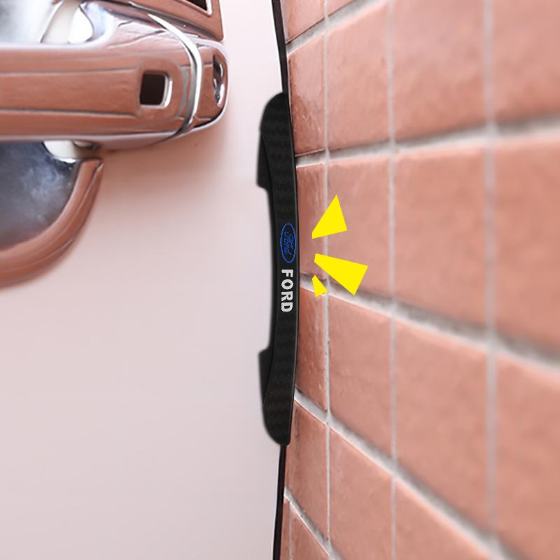 4pcs Car Door Edge Protector Stickers Anti Collision Guards Strip For Ford Fiesta Kuga Mondeo Mustang S-MAX C Max Ranger mk4 mk5
