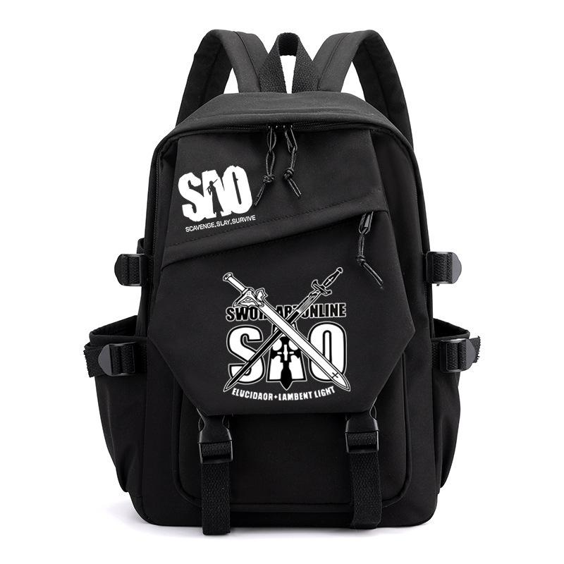 Personality Surrounding Trends Backpack Junior High School Students Primary School Students Campus Leisure Simple Large-Capacity Schoolbag