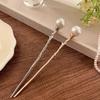Pearl Hair Sticks Korean Women Elegant Metal Hairpins Hair Forks Bun Headwear Ponytail Styling Hair Accessories