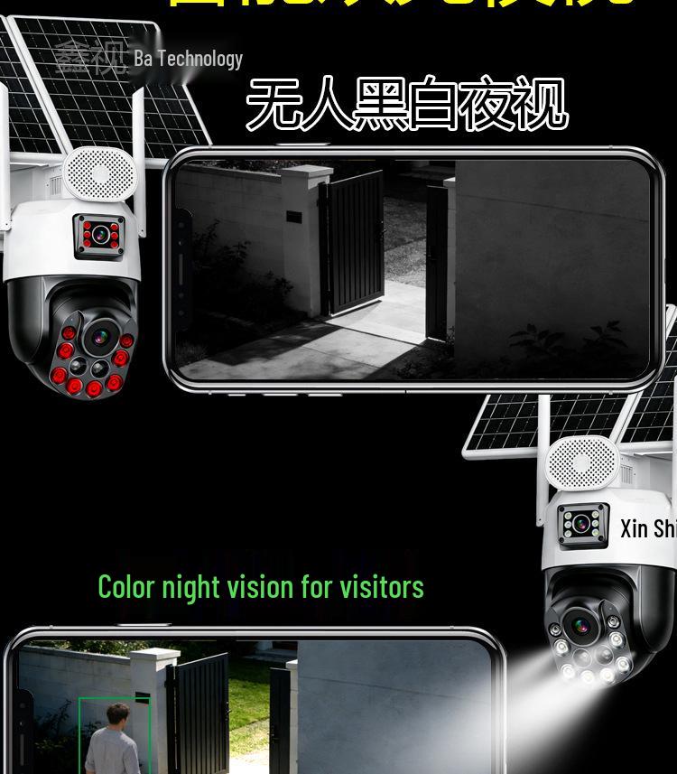 AOV4g Dual Lens Solar Camera with Dual Screen and 18x/36x Electric Zoom by HiEasy