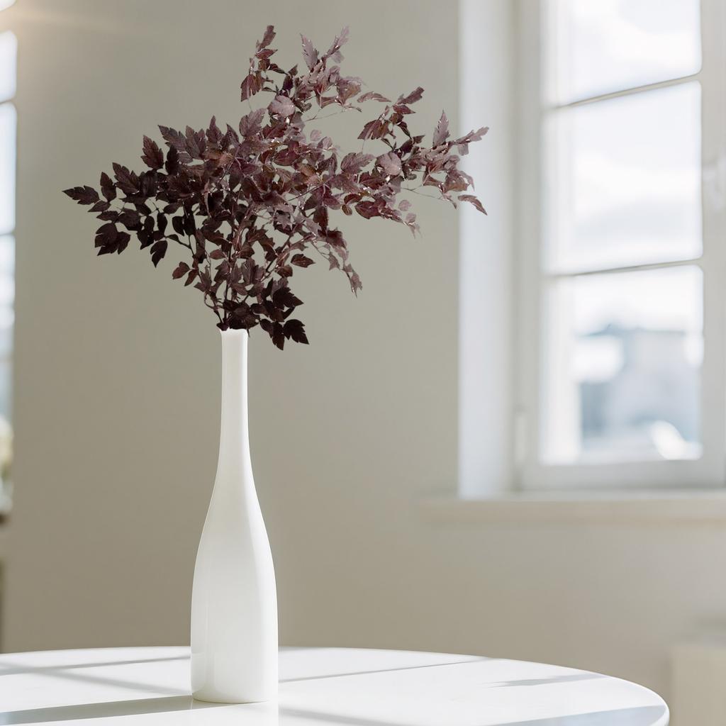 Künstliche Cimicifuga Pflanze Blätter Stängel Falsche Vase Esstisch Garten Kamin Dekoration