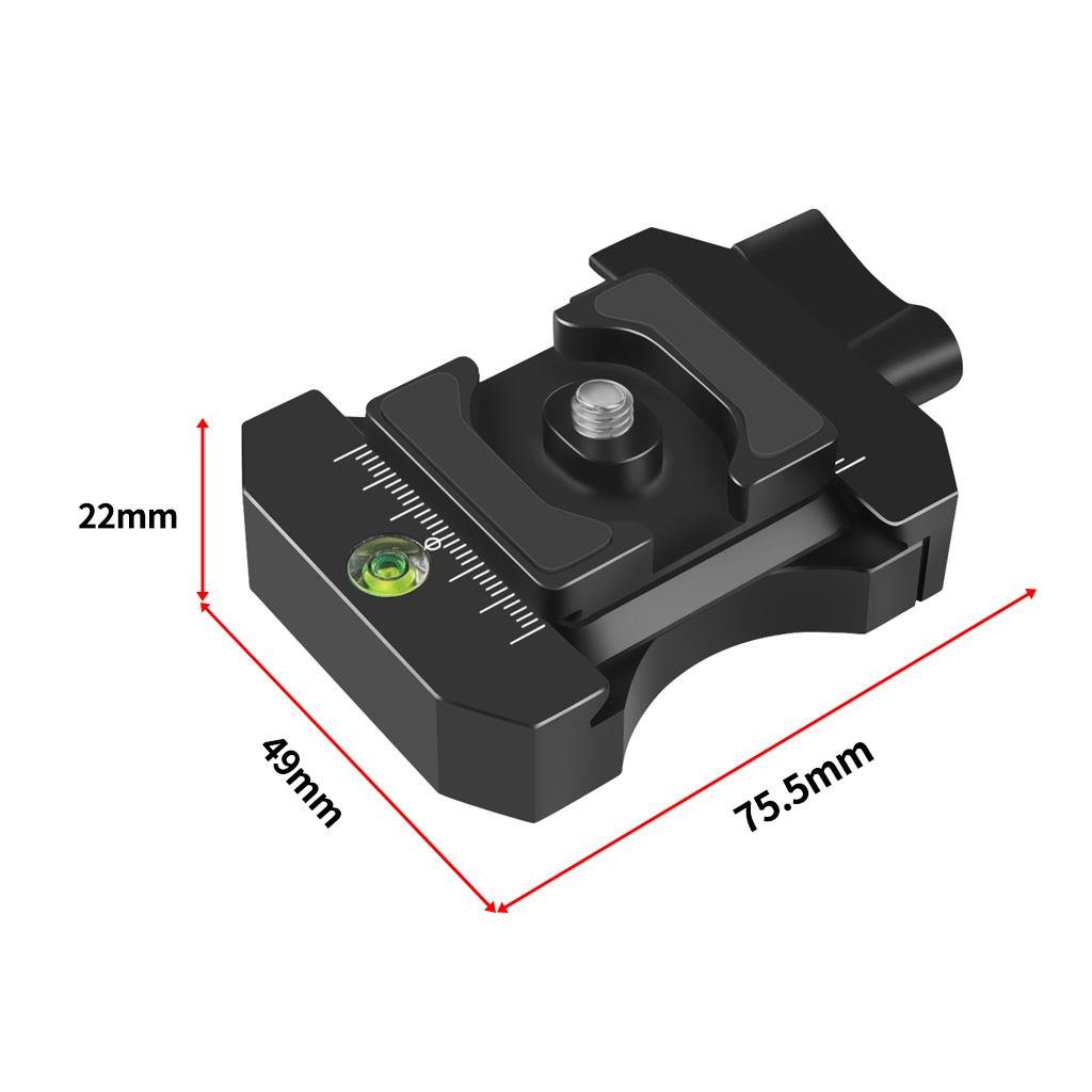 Quick Release Clamp Adapter Board Aluminium Alloy 3/8 to 1/4 Screw Mount for Ball Head Tripod SLR Cameras for Arca Swiss Plate