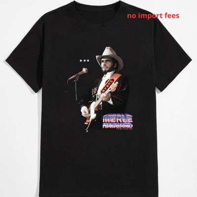 Vintage Merle Haggard Concert Cotton Shirt Unisex S-5XL