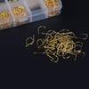 MUQZI Sports Accessory 500 Pcs Fish Jig Hooks with Hole Fishing Hook Tackle Box Carbon Steel Fishhook