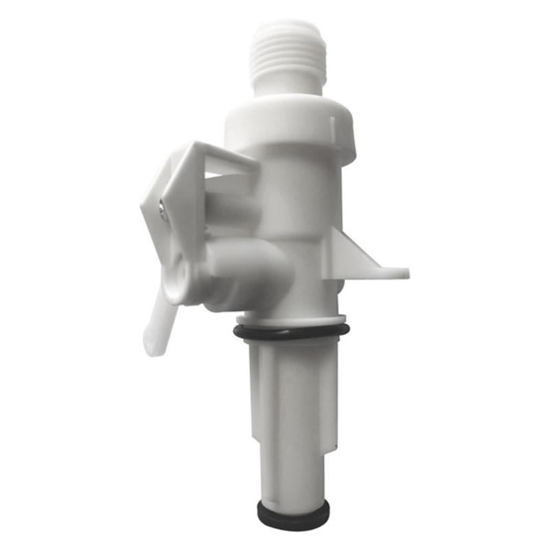 Trailer Toilet Repair Kit Plastic Replacement 13168 Water Control Assembly with Seal Gaskets and Threaded Fitting for Thetford IV Bathroom Maintenance