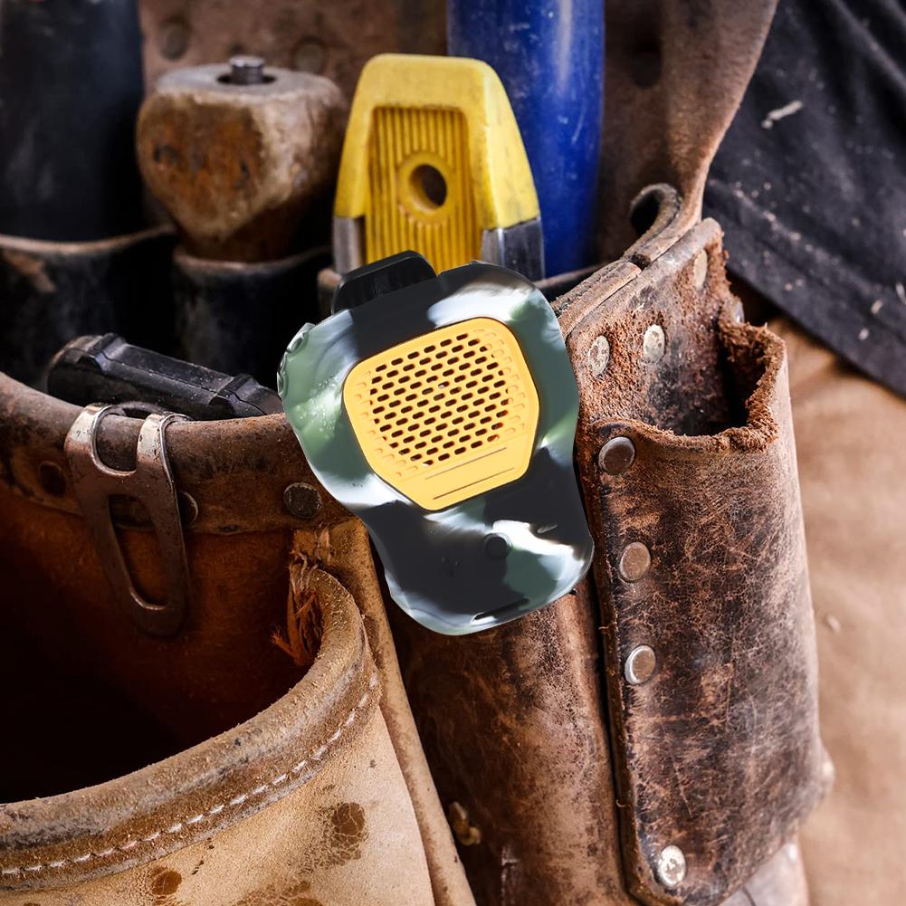 Silicone Case Anti-Drop Protective Case with Carrying Strap Portable Travel Skin Sleeve for Dewalt Jobsite Pro Wearable Speaker