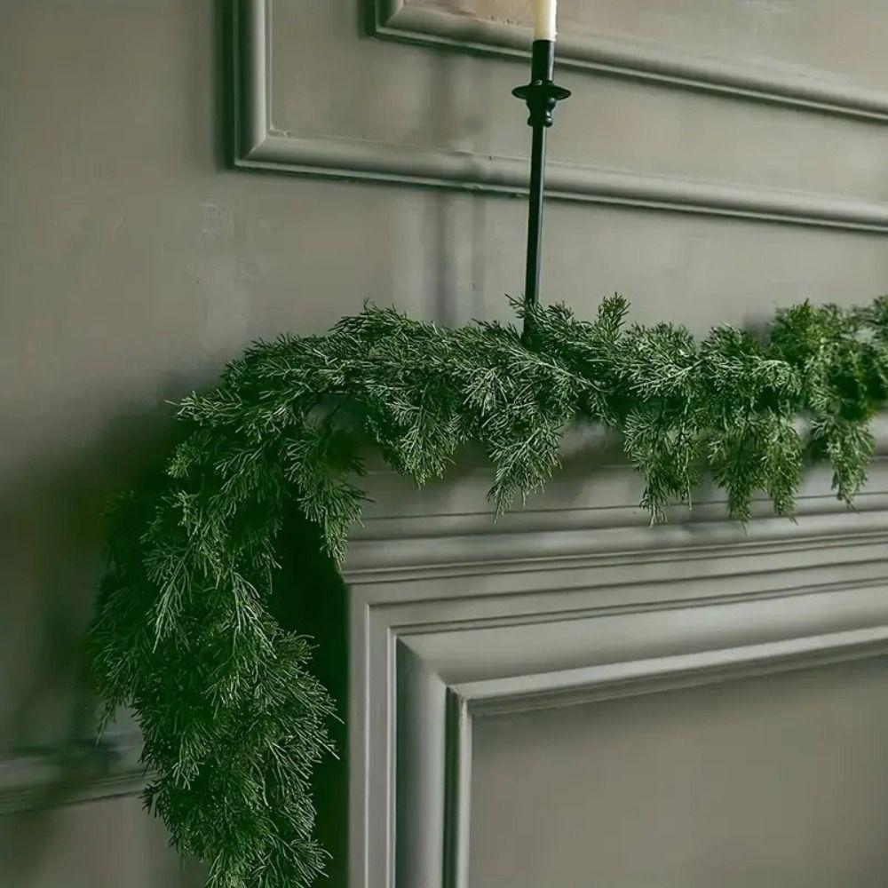 DIY Accessories Cypress Pine Garlands Green Christmas Decoration Cedar Greenery Rattan Christmas