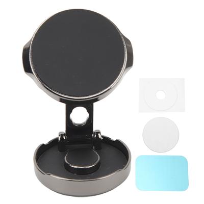 Black Round Foldable Magnetic Phone Holder Mobile 180 Degrees  Folding Phone Bracket Stand for IPhone 14 13