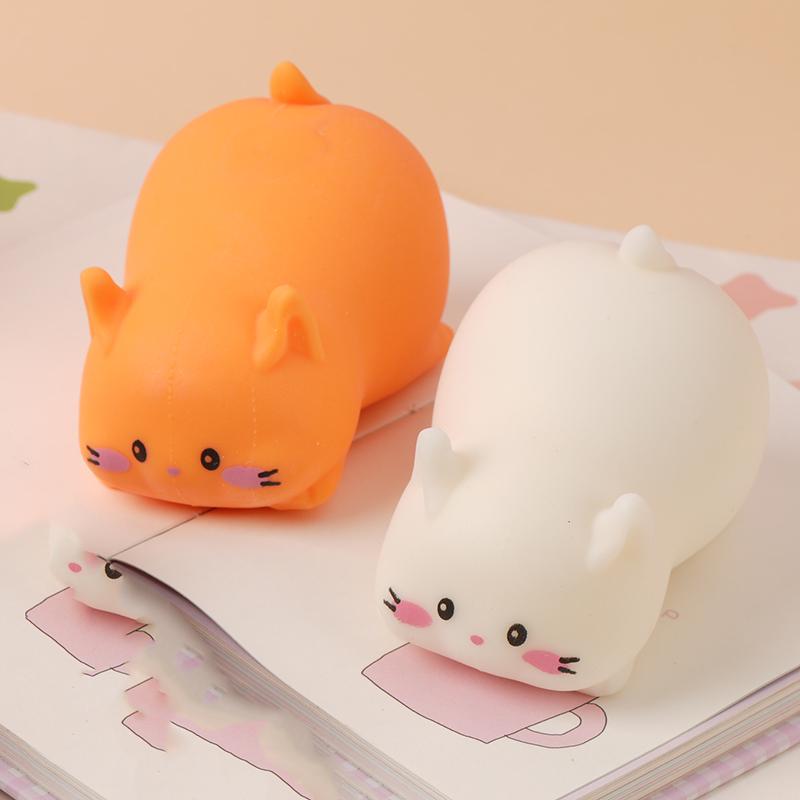 Pig Dog Anti Stress Toys Flour Stress Ball Cute Cartoon Animal Squishy Squeeze Vent Balls Stress Relief Pinch Toy Kids Doll Gift