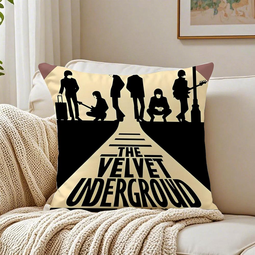 

Music Experimental The VVelvet UUnderground Cushion Cover Pillowcase Antidustmite living Room Sofa Decor Cushion Room 30X30cm