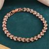 Korean Zircon Roman Luxury Adjustable Bracelet - Elegant Temperament Style