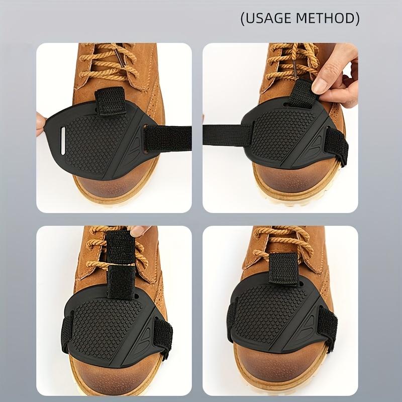 Motorcycle Boot Cover, Gear Shift and Brake Protector, Padded Honeycomb Anti-Slip Upper for Off-Road and Road Racing