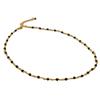 Yang Caiyu French Black Crystal Choker Necklace