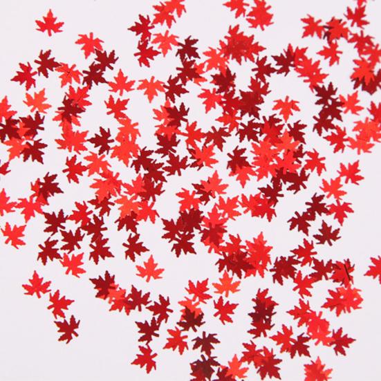 12 Color Maple Leaf Holographic Shiny Nail Art Glitter Sequins Manicure Decor