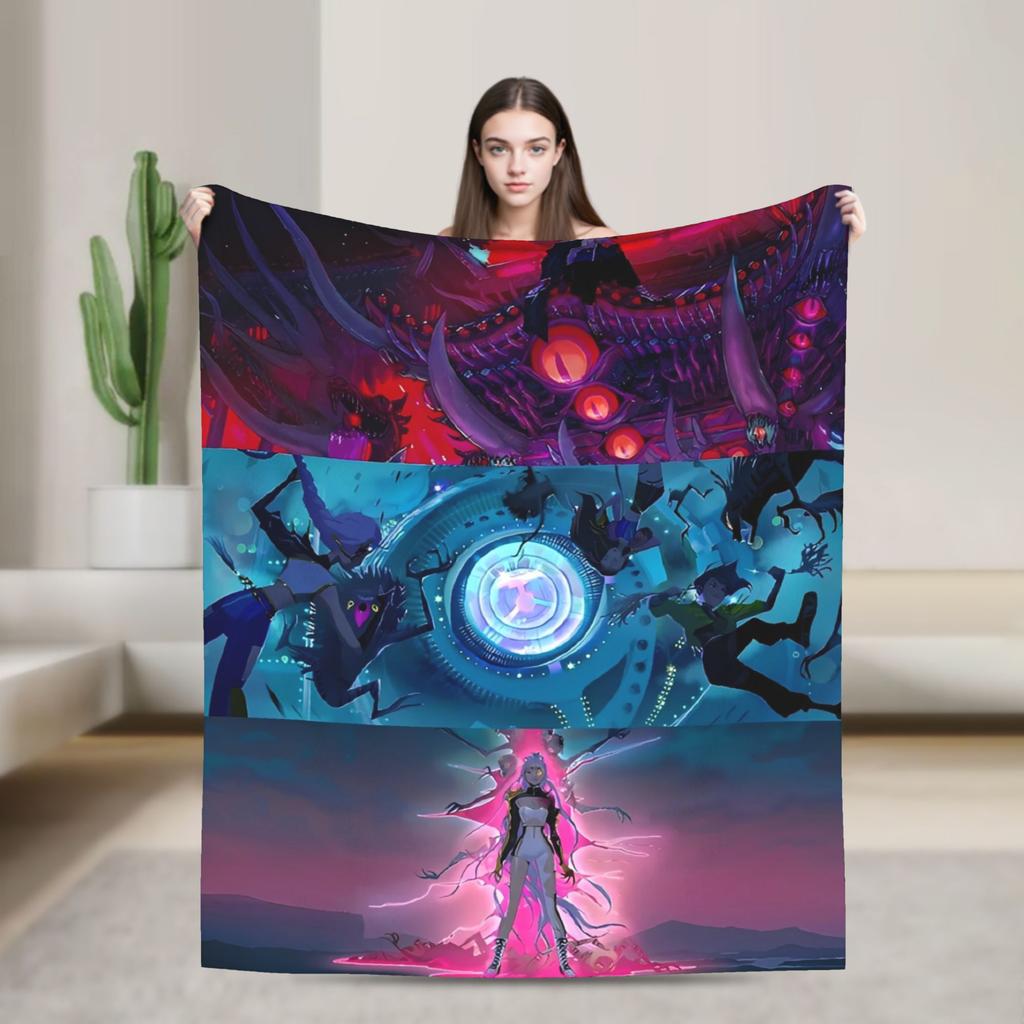 Super Soft Blanket Decorative K-Pop Demon Hunters Hot Anime  Throw Blanket  Flannel Bedspread For Couch Bed Sofa Bed Cover