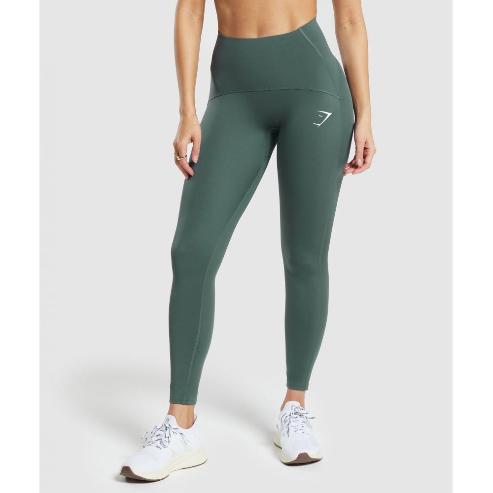 

GYMSHARK Waist Support Leggings Slate Teal B2A8T TBNH