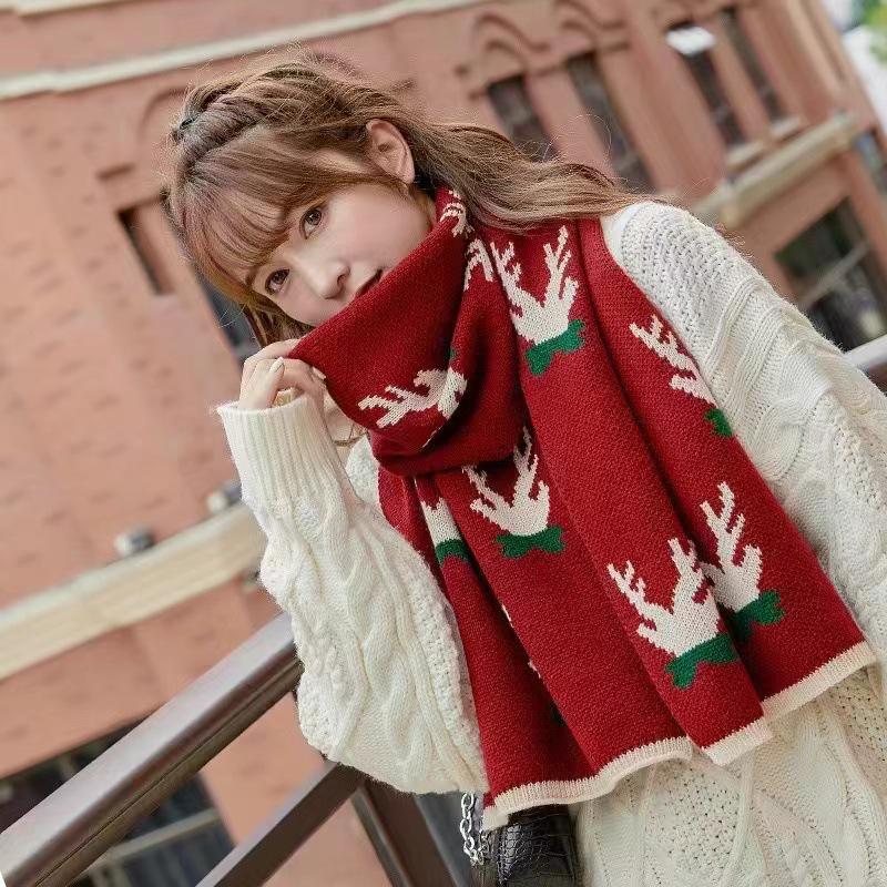 Unisex Thick Plaid Scarf: Korean & Japanese Styles, Autumn-Winter Cashmere Feel, Warm Tassel Shawl, Neck Warmer